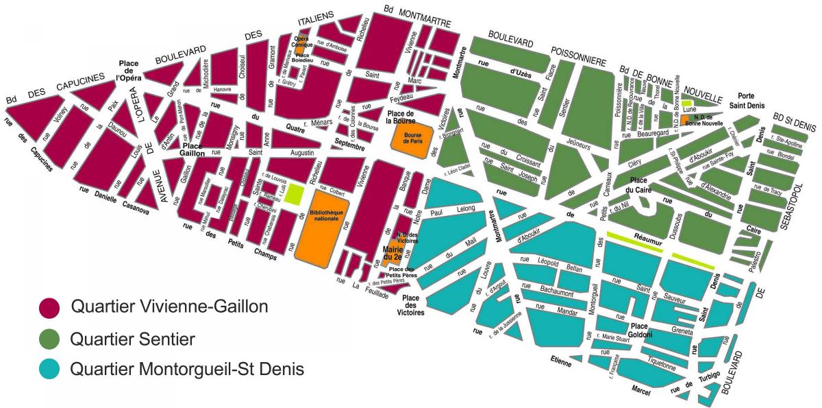 Mapa do Distrito de Sentier