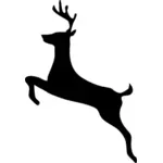 Image of deer silhouette in black