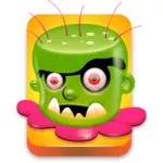 Funny game monster vector image