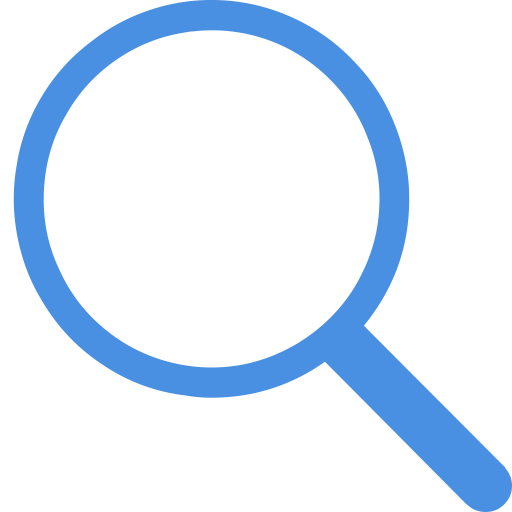 Blue Search Icon Transparent Background