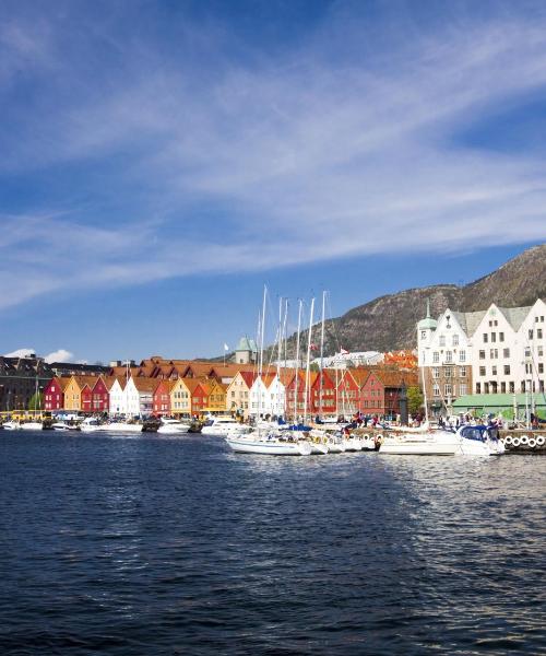 A beautiful view of Bergen serviced by Bergen Airport, Flesland.