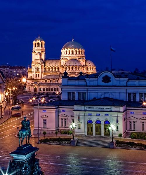 Ein schöner Blick auf Sofia, erreichbar über Flughafen Sofia