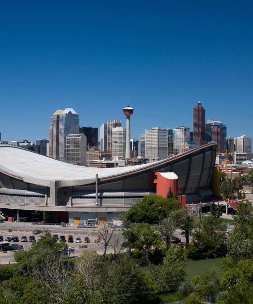 Calgary şehrinden güzel bir manzara