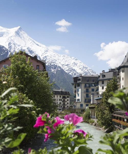 Pemandangan indah bagi Chamonix-Mont-Blanc