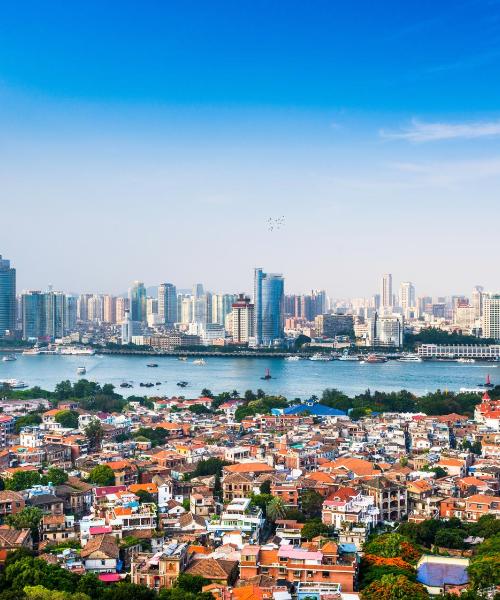 Uma bela vista de Xiamen