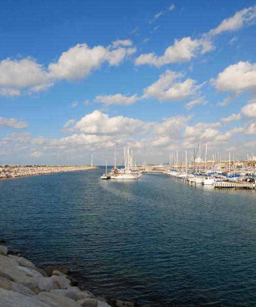 Krásny pohľad na mesto Ashkelon