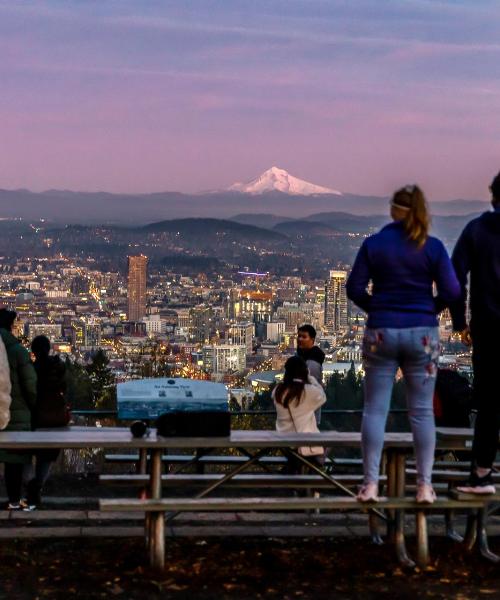 Uma bela vista de Portland – perto do Aeroporto Internacional de Portland