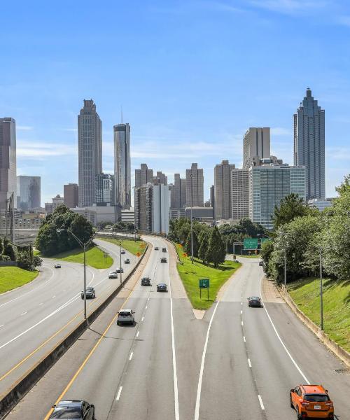 Una bellissima vista di Atlanta, dove l'aeroporto principale è Aeroporto Internazionale di Atlanta-Hartsfield-Jackson