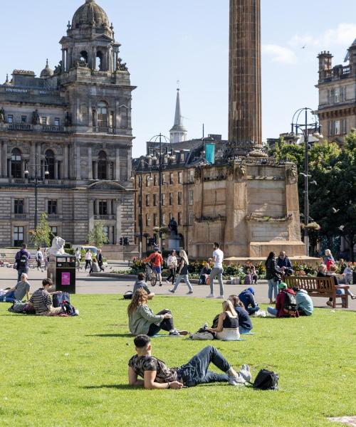 Una bellissima vista di Glasgow