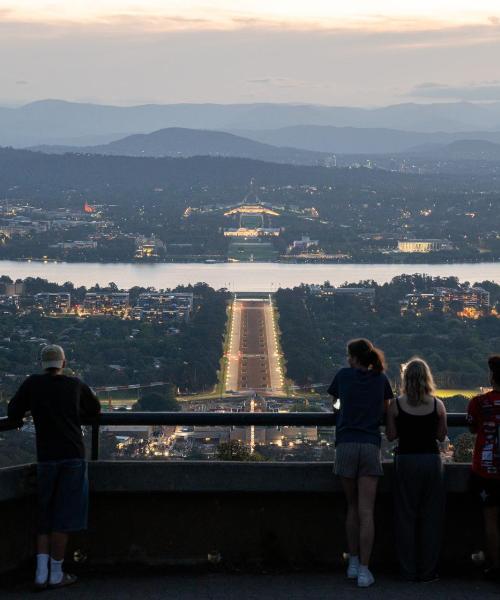 Uma bela vista de Canberra