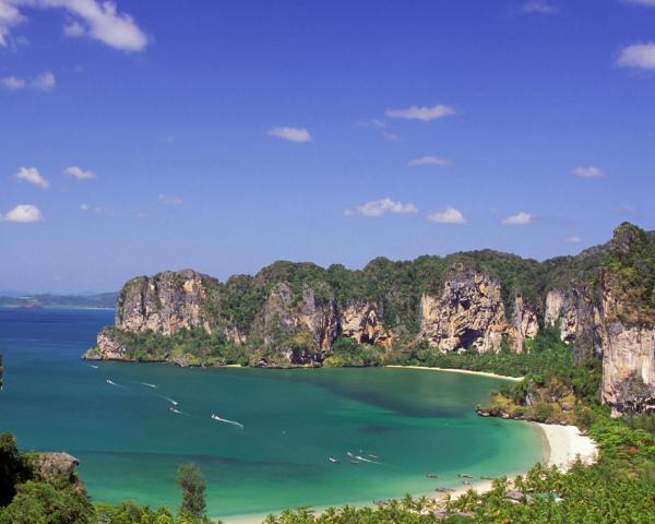 Ein schöner Blick auf Railay Beach