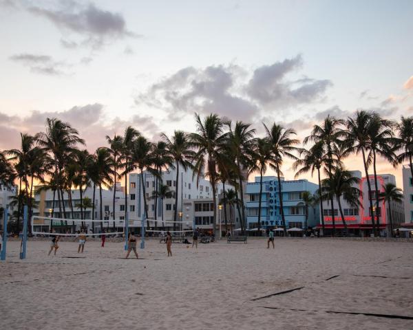 Una bellissima vista di Miami Beach