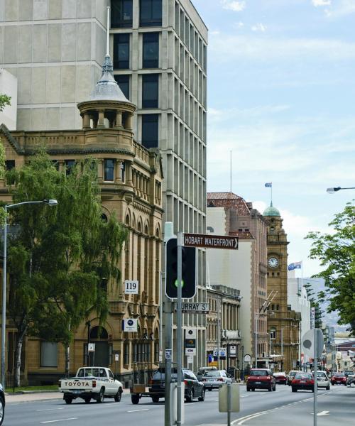 Zona onde os nossos clientes preferem hospedar-se em Hobart.