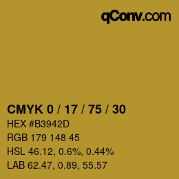 Color code: CMYK 0 / 17 / 75 / 30 | qconv.com