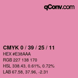 Color code: CMYK 0 / 39 / 25 / 11 | qconv.com