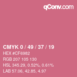 Color code: CMYK 0 / 49 / 37 / 19 | qconv.com