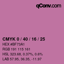 Color code: CMYK 0 / 40 / 16 / 25 | qconv.com