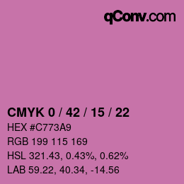 Color code: CMYK 0 / 42 / 15 / 22 | qconv.com