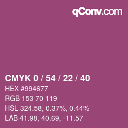 Color code: CMYK 0 / 54 / 22 / 40 | qconv.com