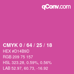 Color code: CMYK 0 / 64 / 25 / 18 | qconv.com