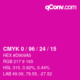 Color code: CMYK 0 / 96 / 24 / 15 | qconv.com