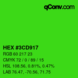 Color code: HEX #3CD917 | qconv.com