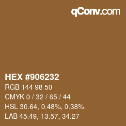 Código de color: HEX #906232 | qconv.com