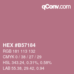 Color code: HEX #B57184 | qconv.com