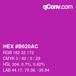 Código de color: HEX #B620AC | qconv.com