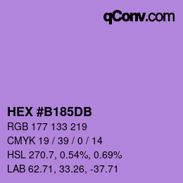 Color code: HEX #B185DB | qconv.com