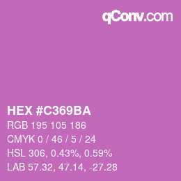 Color code: HEX #C369BA | qconv.com