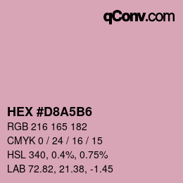 Color code: HEX #D8A5B6 | qconv.com