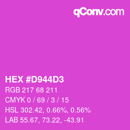 Código de color: HEX #D944D3 | qconv.com