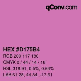 Farbcode: HEX #D175B4 | qconv.com