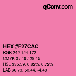 Farbcode: HEX #F27CAC | qconv.com