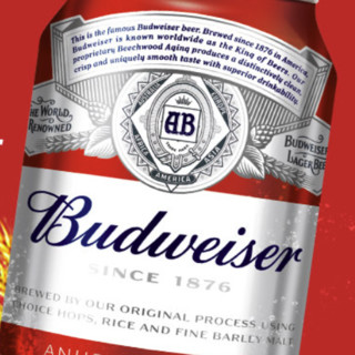 Budweiser 百威 经典醇正啤酒 255ml*24听 mini罐