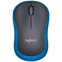 罗技 logitech M186无线办公鼠标 对称鼠标轻音便携 笔记本台式电脑光电鼠标办公商务