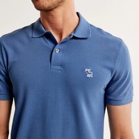 Abercrombie & Fitch AF男装 24夏款通勤经典小麋鹿T恤多色短袖Polo衫KI124-4161