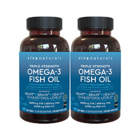 Viva Naturals 高浓度深海鱼油软胶囊Omega3中老年成人DHA 180粒*2瓶