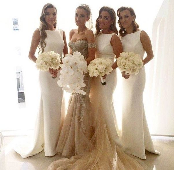 Image of white dresses that could be wedding dresses