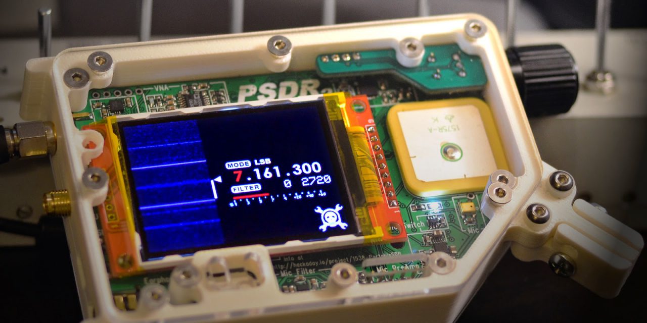 Portable SDR transceiver with integrated VNA and GPS