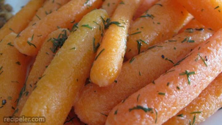 baby carrots with dill butter