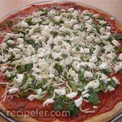 Basil Goat Cheese Pizza