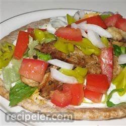 chicken souvlaki gyro style