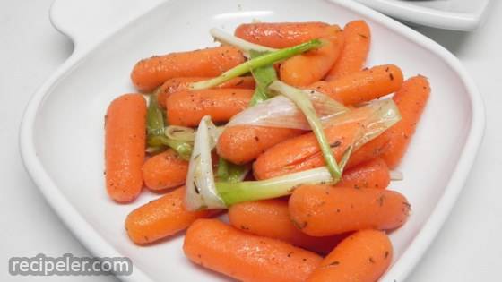 Confit of Leeks and Baby Carrots