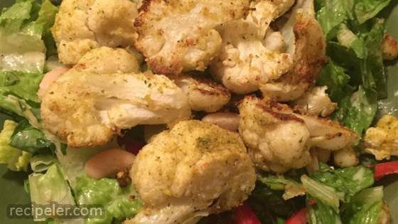 Falafel-Crusted Cauliflower