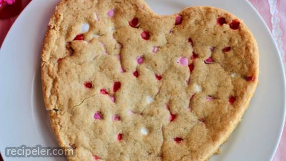 Giant Heart-Shaped Pan Cookie