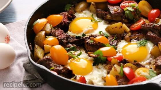 Steak and Egg Hash