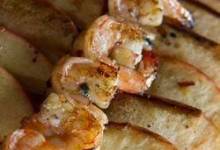 Grilled Shrimp and Apple Skewers