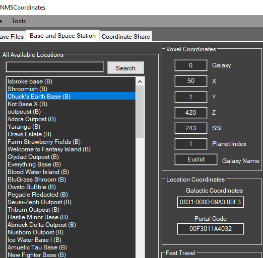 NMSCoordinates